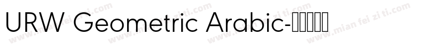 URW Geometric Arabic字体转换